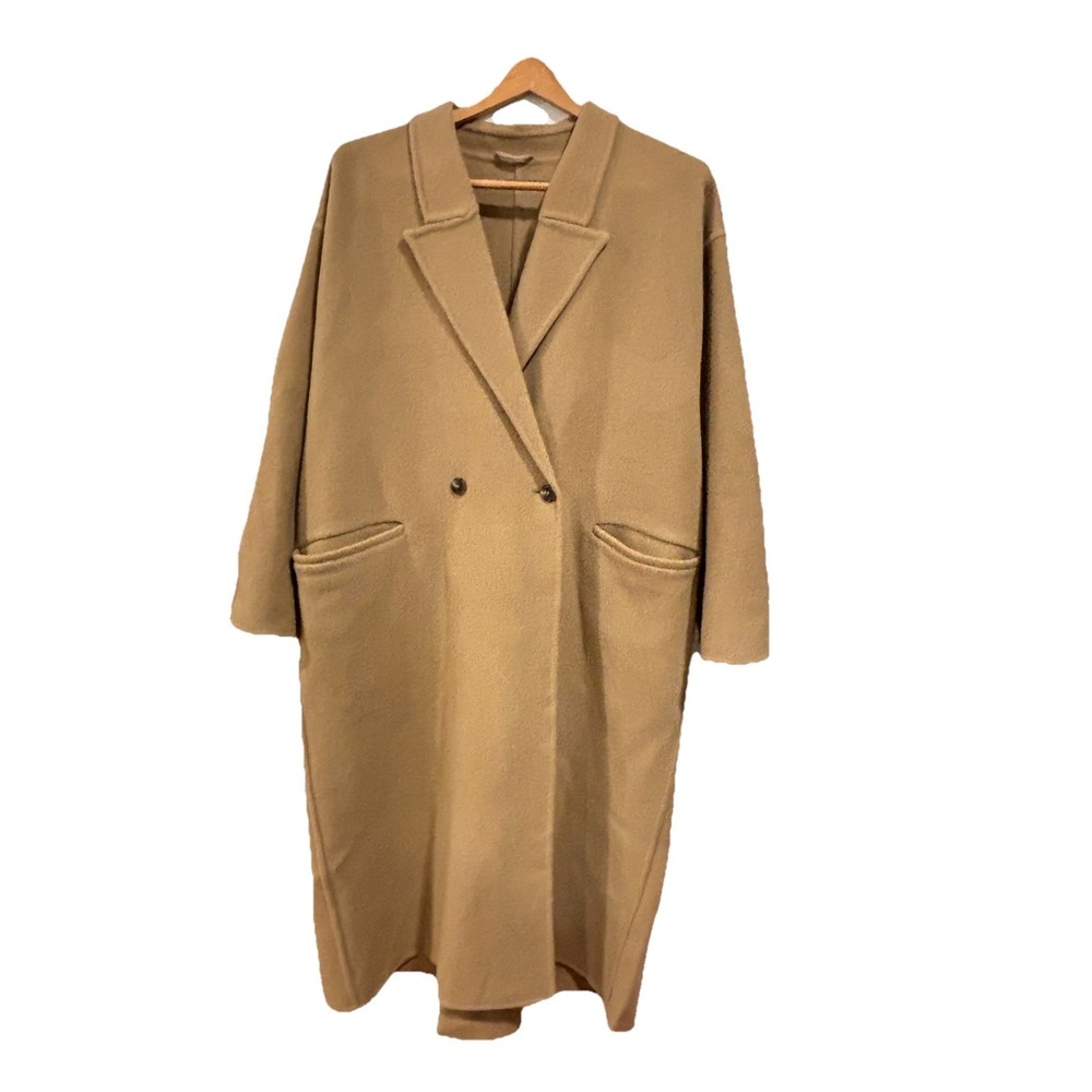 CLOSED GmbH Wool Blend‎ Milton Tan Beige Overcoat Women's Sz S